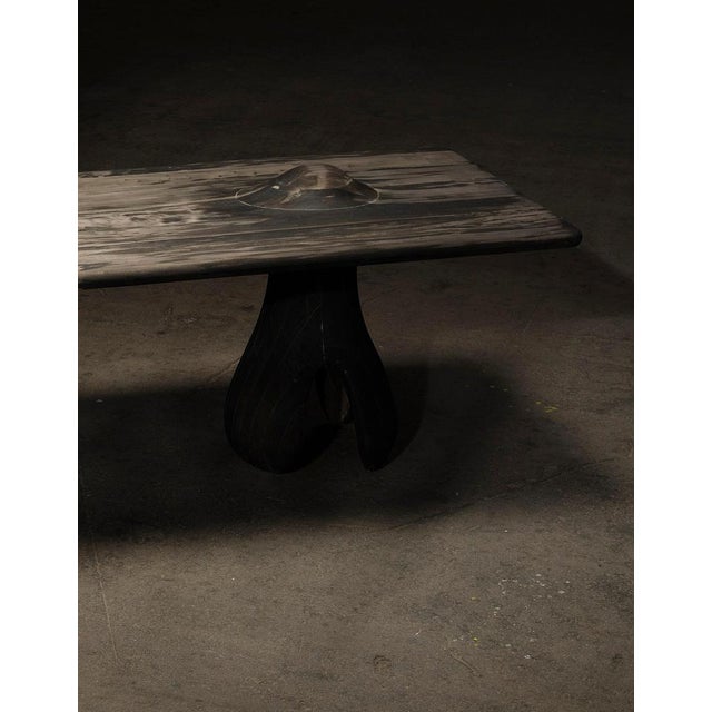 Contemporary TI01 Kobaïen Sumi Ink Dining Table by Togigi For Sale - Image 3 of 6