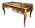 Ornate French Executive Desk – Black Luxury Desk With Gold Leaf Details & 3 Drawers For Sale