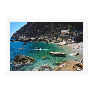 Toni Frissell 'A Beach in Capri' Archival Pigment Print Framed in White For Sale