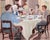 American Family Dinner Time 1932 American Classic Interior Design by David Mode Payne For Sale - Image 3 of 6