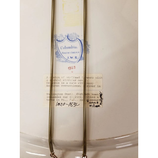 American Early 19th Century Large "Columbia" Transferware Platter For Sale - Image 3 of 4