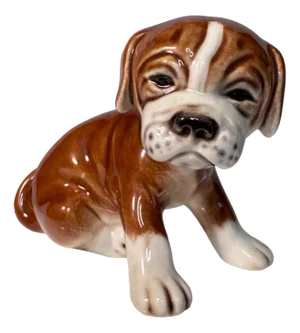 Porcelain Beagle Puppy Dog Figurine from Goebel, West Germany, 1960s