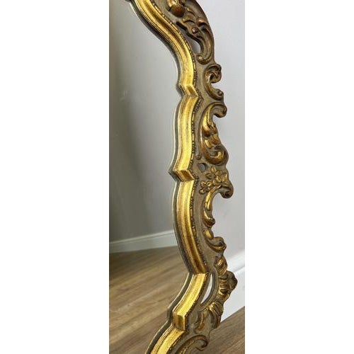 Vintage French Ornate Wall Mirror For Sale - Image 6 of 8