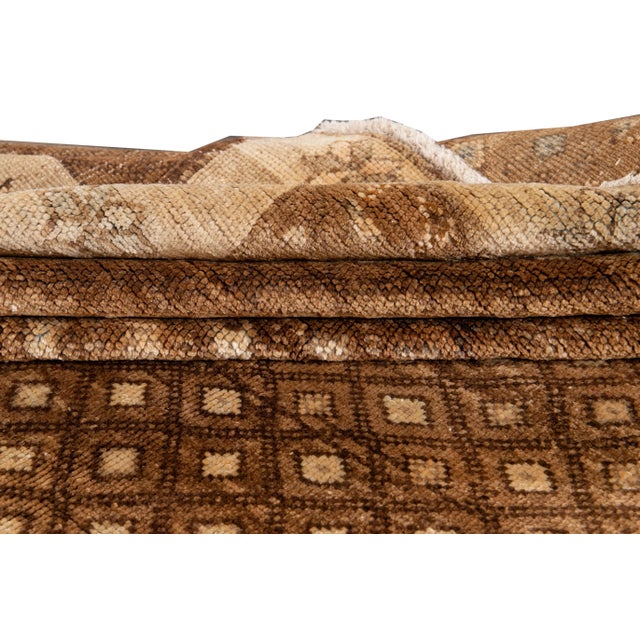 Mid 20th Century Mid- 20th Century Vintage Turkish Anatolian Kars Rug 8 X 10 For Sale - Image 5 of 13