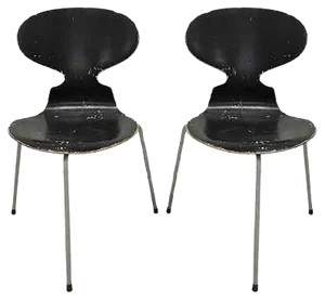Set of Dining Chairs by Arne Jacobsen for Fritz Hansen, 1952