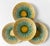 Ceramic Set of 4 Antique 19th C Majolica Pineapple Pattern Tea Cups and Saucers C1880s. For Sale - Image 7 of 9