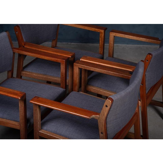 1960s Model BM73 Armchairs by Børge Mogensen for Fredericia, 1960s, Set of 4 For Sale - Image 5 of 9