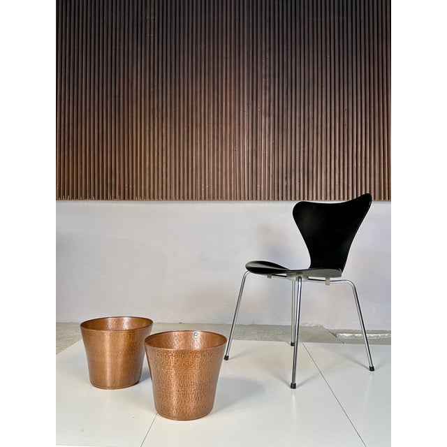 Mid-Century Modern Mid-Century Copper Plant Pots, Germany, 1960s, Set of 2 For Sale - Image 3 of 14