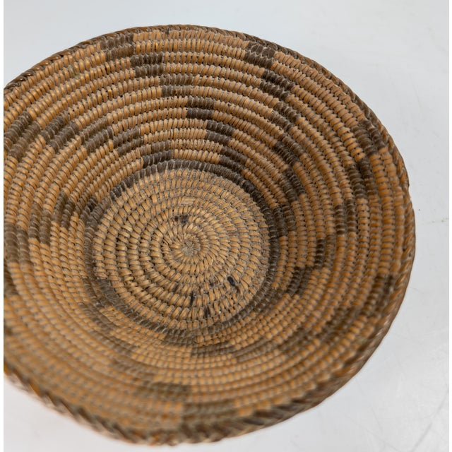 Wood Early 20th Century Southwest Native American Indian Basket, Pima or Papago Tribe For Sale - Image 7 of 11