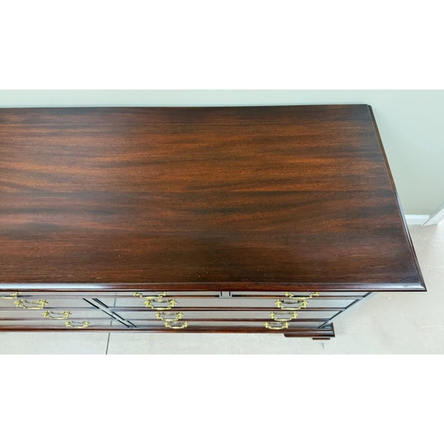 1990s Henkel Harris Mahogany Dresser Model No. 166 For Sale - Image 10 of 16