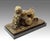 Brown Sculpture of Nude Woman at the Beach, 20th Century, Bronze For Sale - Image 8 of 10
