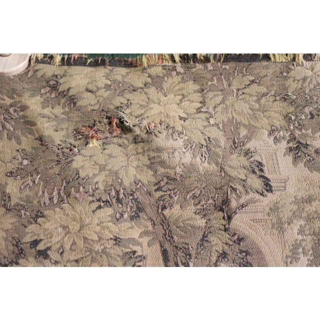 Antique 1920s or Earlier Garden Scene Tapestry in the Style of Rubens For Sale - Image 9 of 12