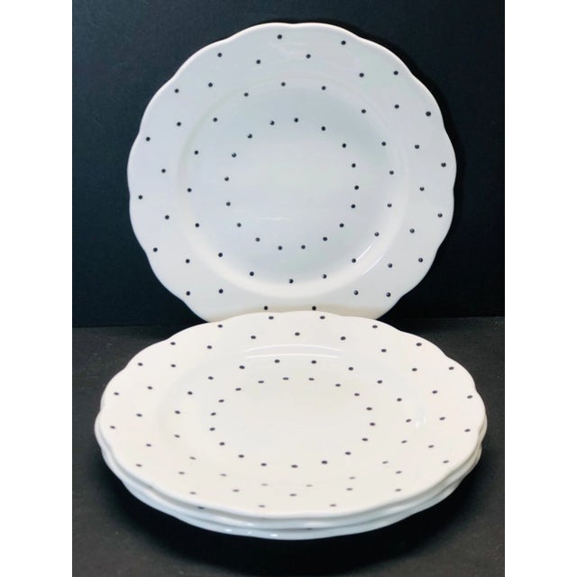 Mid-Century Modern Vintage Royal Standard Bone China England Plates Tea Cups Saucers - Set of 12 For Sale - Image 3 of 6