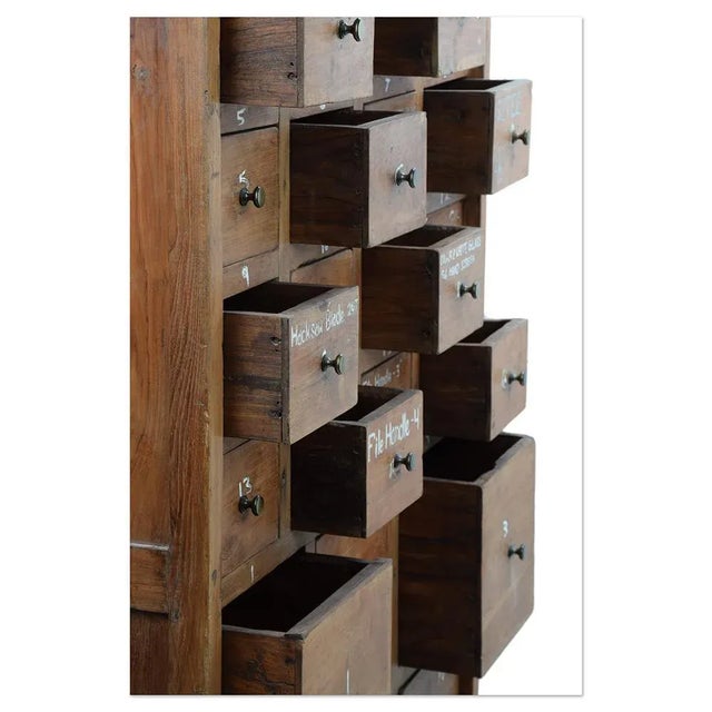 Wooden Workshop Chest of 22 Drawers, 1800s For Sale - Image 5 of 11