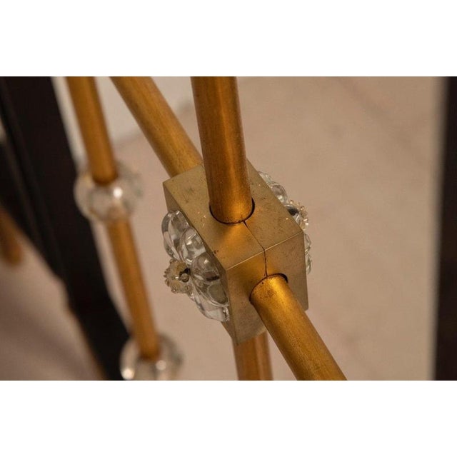 Vintage French Gate in Brass and Glass, 1940s For Sale - Image 15 of 18