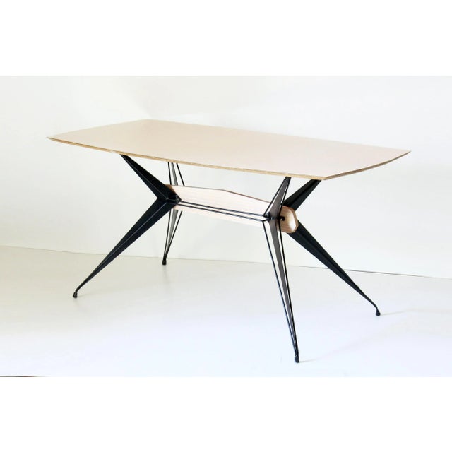 Vintage Dining Table, Italy, 1950s Unusually shaped vintage dining table from the 1950s is pure Italian midcentury design...