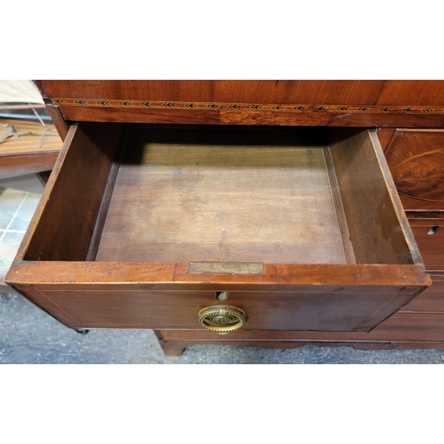 Antique Georgian Mahogany Chest Circa. 1850 For Sale - Image 9 of 14