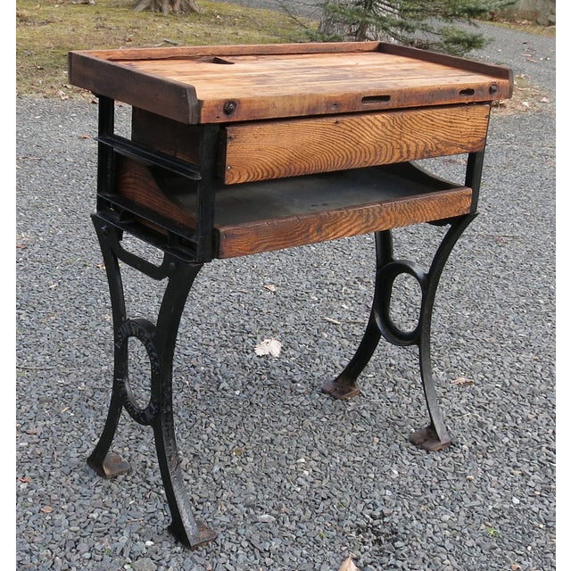 Antique Industrial Lieman Bros. Jewelers Bench Table Chairish