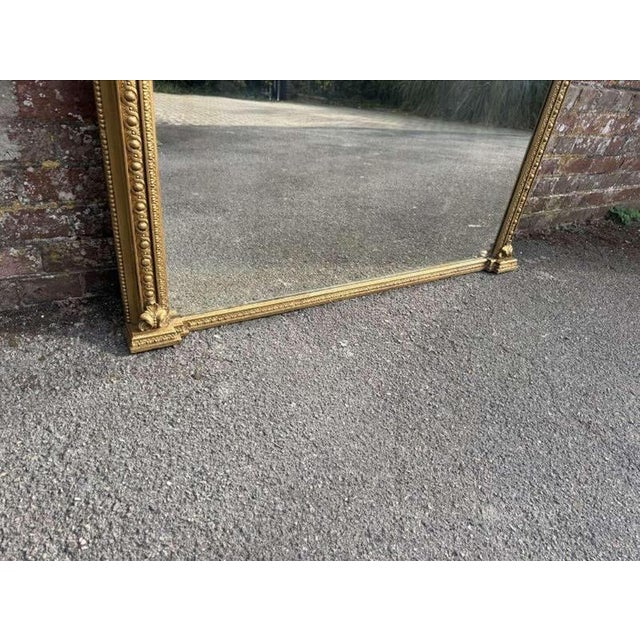 Large Antique French Gilt Mirror, 1800s For Sale - Image 3 of 7