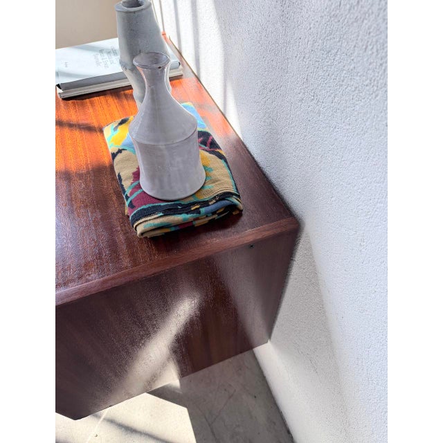 Teak Chest of Drawers with Leather Handles, 1960s For Sale - Image 12 of 18