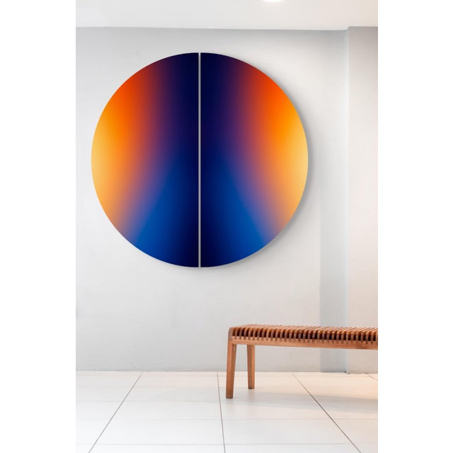 Paul Snell Contemporary Abstract Archival Pigment Print on Chromajet Metallic Pearl Face-Mounted 3mm Matte Plexiglas "Linger # 202602" by Paul Snell For Sale - Image 4 of 6