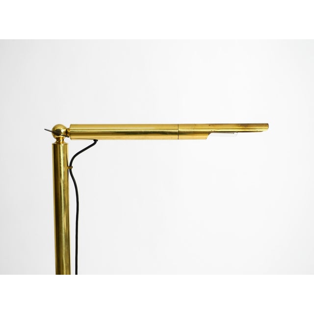 Metal Vintage Brass Pole Light Floor Lamp by Ingo Maurer for M-Design, 1960s For Sale - Image 7 of 18