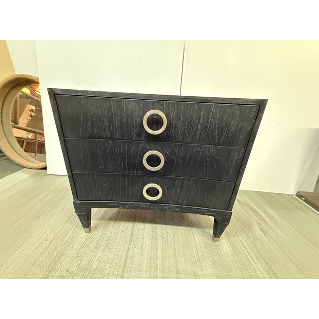 Brownstone Atherton Nightstand, Deep Onyx For Sale In San Francisco - Image 6 of 12