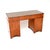 1950s Antique Yew Wood Military Campaign Style Pedestal Desk, 1950 For Sale - Image 5 of 9