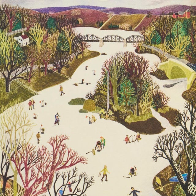 Schumacher Schumacher x The New Yorker The New Yorker Seasonal Covers Wallpaper In Multicolor For Sale - Image 4 of 7