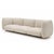 This Paola Lenti outdoor sofa offers both comfort and style with its soft cream fabric and unique rounded armrests....