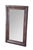 A very large and impressive antique American Empire wall vanity mirror, made of flamed mahogany featuring rectangular form...