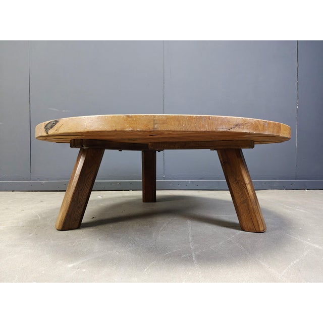 Rustic Vintage Brutlaist Coffee Table, 1960s For Sale - Image 3 of 9