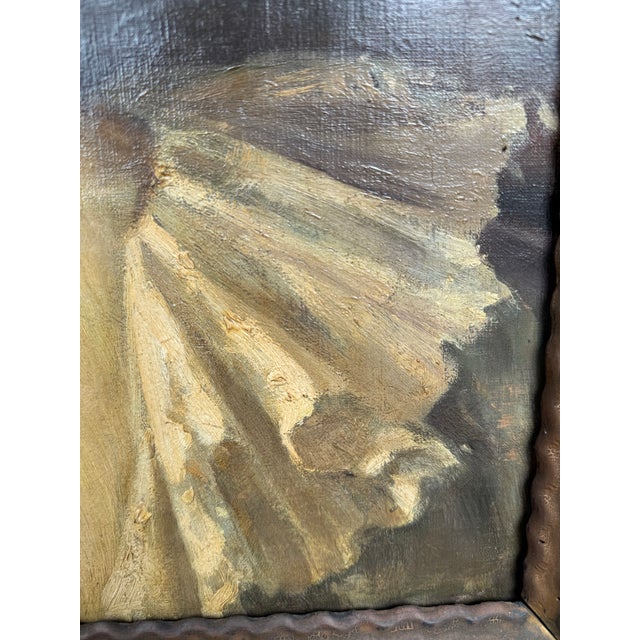 Brown 19th Century Portrait Painting of Emily Gilbert- Attributed to Philip Boileau For Sale - Image 8 of 12