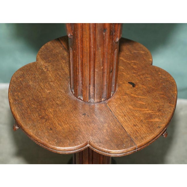 Antique Regency Carved Hardwood 3-Tier Jardinier with Dolphin Supports, 1820 For Sale - Image 12 of 18