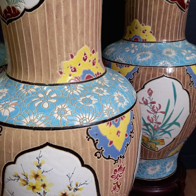 Vintage Vietnamese Bien Hoa Vases, 1950s, Set of 3 For Sale - Image 15 of 16