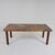 Italian Modernist dining table by Lorenzo Burchiellaro Wooden legs and shelves made of hammered and riveted metal surfaces...