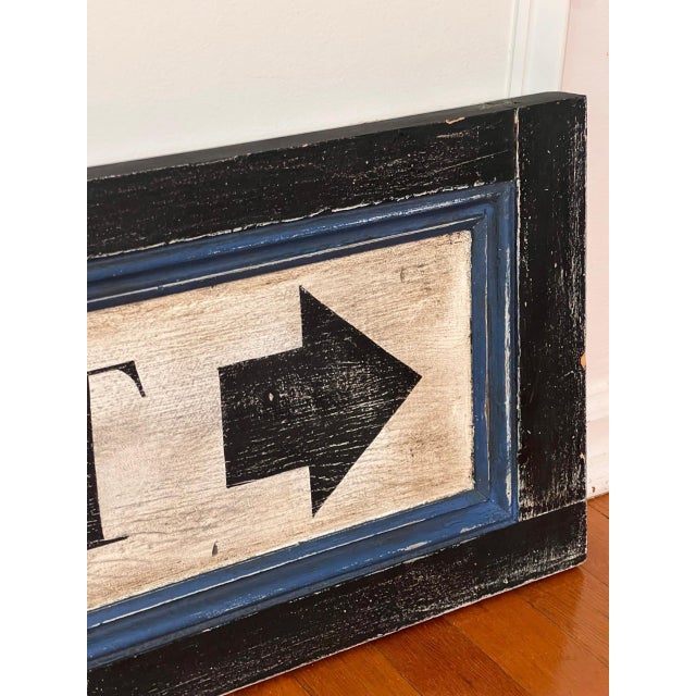 White Pair of Large Vintage Painted Wood Coastal Nantucket Wall Signs, 2000 For Sale - Image 8 of 9