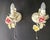 Baroque Vintage Wall Lamp with Floral Porcelain Elements, 1960s, Set of 2 For Sale - Image 3 of 18