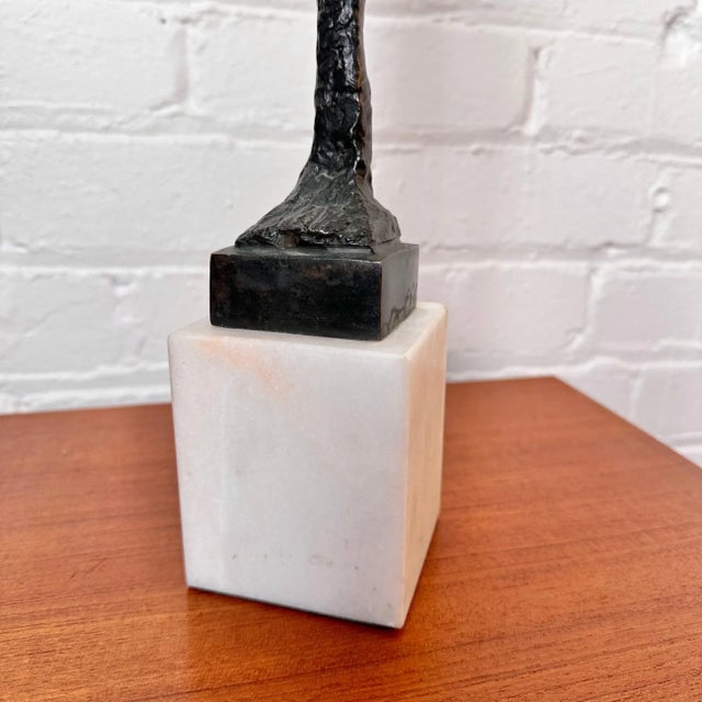 Late 20th Century Bronze Sculpture "evening Shadow" Etruscan Style For Sale - Image 5 of 6