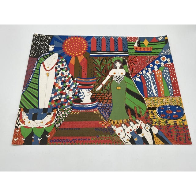 Dorothy Iannone, Merlin and the Lady Vivian, 1973, Color Lithograph For Sale - Image 3 of 14