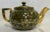 1950's Hall's China Ceramic Teapot With Gold Painted Accents For Sale - Image 12 of 12