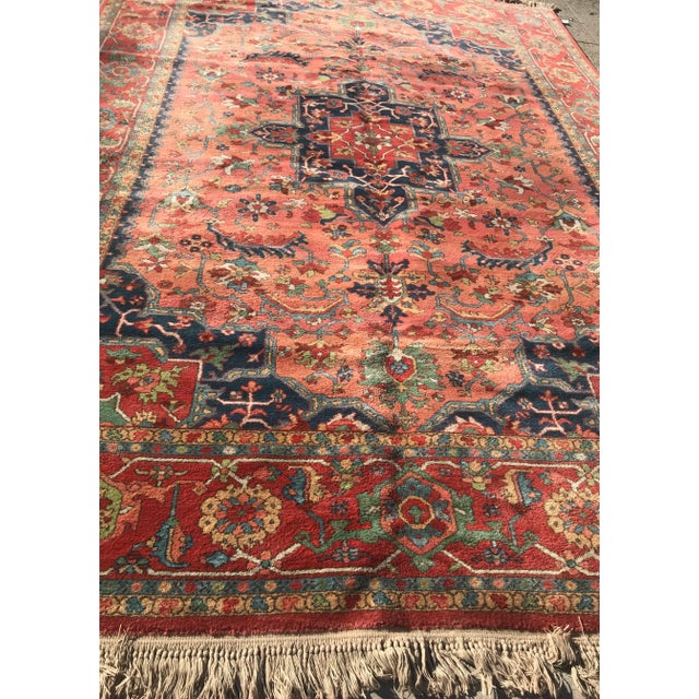 Karestan Serapi Design Karestan American Machine Made Rug- 8′8″ × 12′ For Sale In Los Angeles - Image 6 of 13