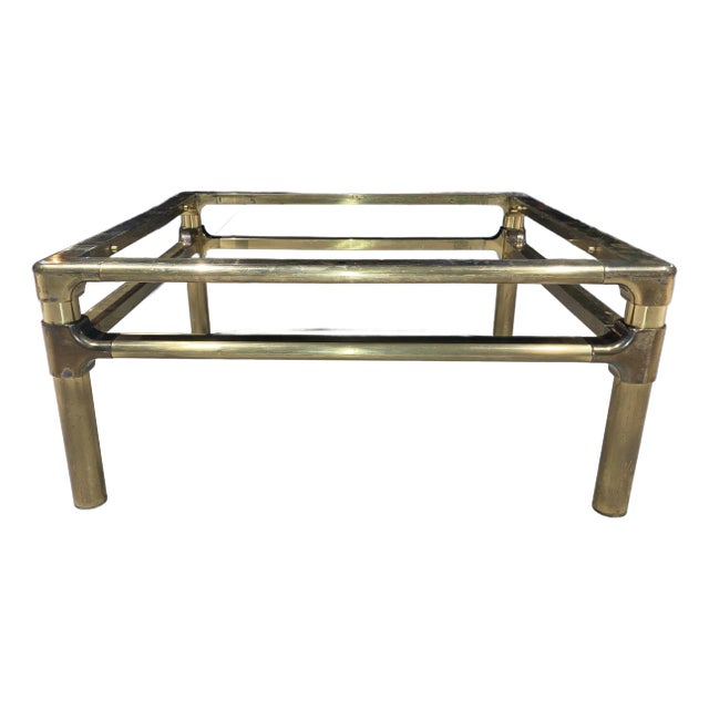 Brass Coffee Table Base From Mastercraft For Sale