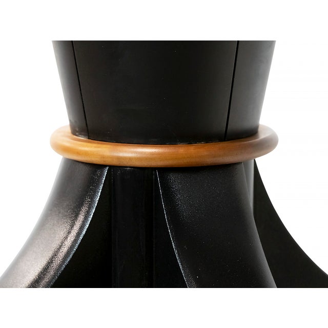 Mid-Century Italian Round Dining Table from Giorgetti, 1980s For Sale - Image 4 of 5