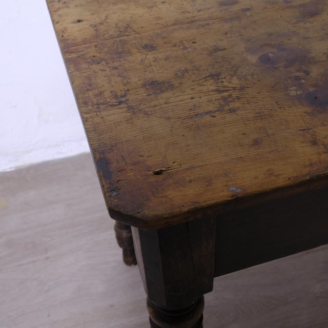 Antique Rustic Wooden Table, Italy, Late 19th Century For Sale - Image 16 of 18