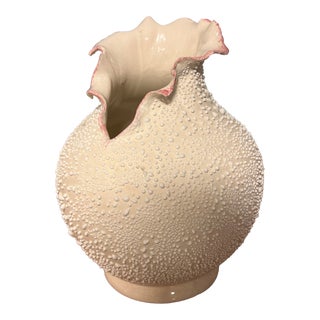 1980s Handmade Flower Vase For Sale