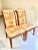 Wood Vintage Scrolled Back Side Chairs With Carving Wood Arched Back- Set of 2 For Sale - Image 7 of 9