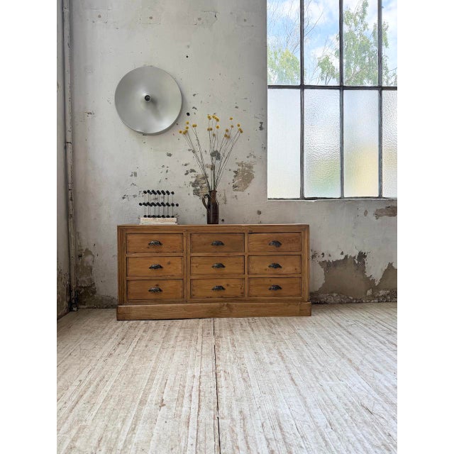 Pine Craft Cabinet with Drawers, 1950s For Sale - Image 9 of 18