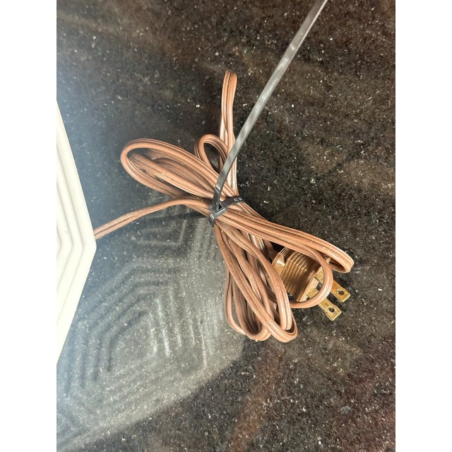 Metal Mid Century Modern Geometric Table Lamp For Sale - Image 7 of 7