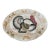 Vintage Hand-Painted Embossed Ceramic Turkey Serving Platter For Sale